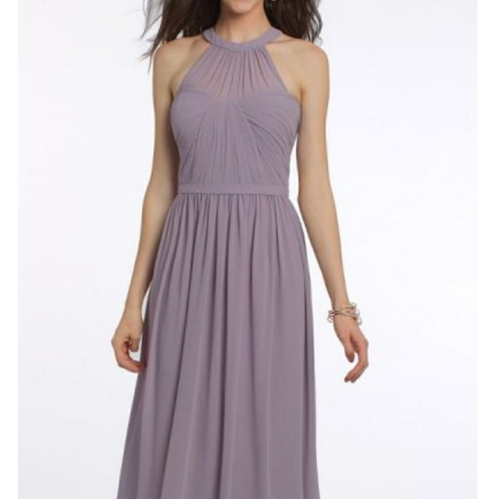 Lilac Illusion Halter Dress